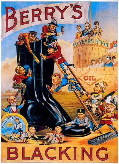 Reklama pasty do butów Berrys, 1887 autorstwa Unbekannt