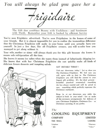 Reklama lodówek Frigidaire, 1936. autorstwa Unbekannt