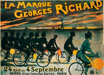 Reklama rowerów Georges Richard, c1900 autorstwa Unbekannt