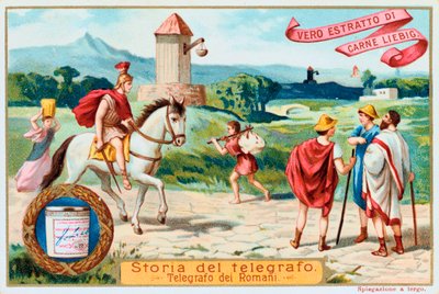 Telegraf lotniczy: starożytne rzymskie wieże sygnałowe, ok. 1900 autorstwa Unbekannt