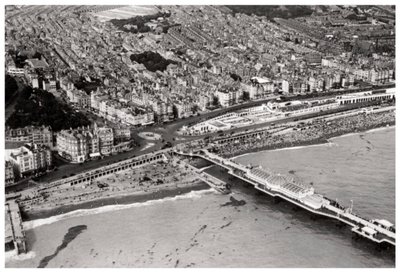 Widok z lotu ptaka na Brighton, Sussex, z Zeppelina, 1931 1933 autorstwa Unbekannt