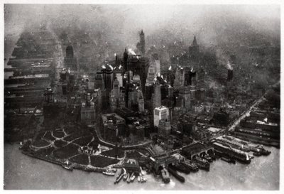 Widok z lotu ptaka na Manhattan, Nowy Jork, USA, z Zeppelina, 1928 1933 autorstwa Unbekannt