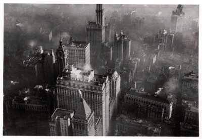 Widok z lotu ptaka na Manhattan, Nowy Jork, USA, z Zeppelina, 1928 1933 autorstwa Unbekannt