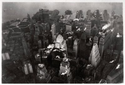 Widok z lotu ptaka na Manhattan, Nowy Jork, USA, z Zeppelina, 1928 1933 autorstwa Unbekannt
