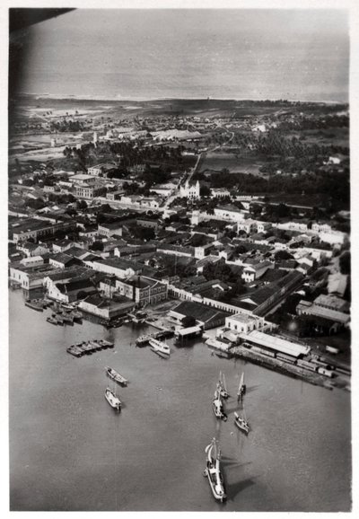 Widok z lotu ptaka na Natal, RPA, z Zeppelina, 1930 1933 autorstwa Unbekannt