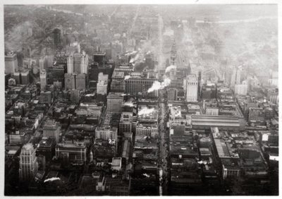 Widok z lotu ptaka na Filadelfię, Pensylwania, USA, z Zeppelina, 1928 1933 autorstwa Unbekannt