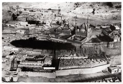 Widok z lotu ptaka na meczet Muhammada Ali Paszy, Kair, Egipt, z Zeppelina, 1931 1933 autorstwa Unbekannt