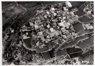 Widok z lotu ptaka na wzgórza wokół Jerozolimy, Palestyna, z Zeppelina, 1931 1933 autorstwa Unbekannt