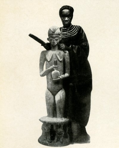Afrykański rzeźbiarz Kamerun, 1947. autorstwa Unbekannt
