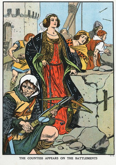 Agnes, hrabina Dunbar 1312-1369, znana jako Czarna Agnieszka, 1338 początek XX wieku autorstwa Unbekannt