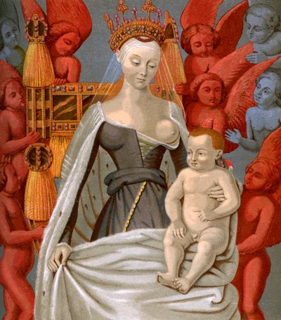 Agnès Sorel 1421-1450, kochanka króla Francji Karola VII, c1450 1849 autorstwa Unbekannt