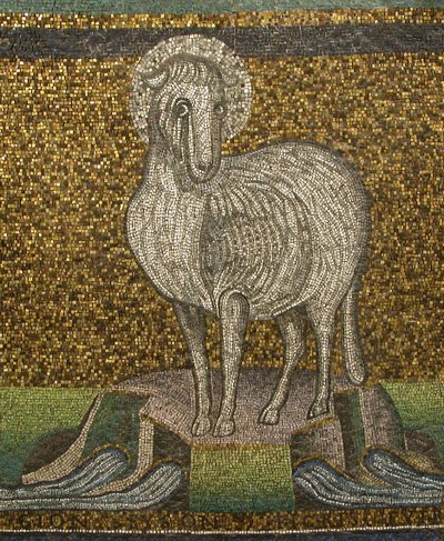 Agnus Dei, bizantyjska, początek XX wieku oryginał datowany na VI wiek. autorstwa Unbekannt