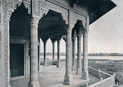 Agra. Balkon Wieży Jaśminowej, ok. 1910 r. autorstwa Unbekannt