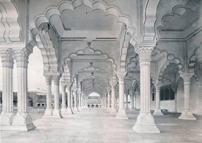 Agra. Dewan-i-am lub sala audiencji publicznej, c1910. autorstwa Unbekannt