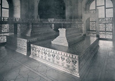 Agra, Grobowce Mumtaza-I-Mahala i Szahjehana w Tadż, ok. 1920 r. autorstwa Unbekannt