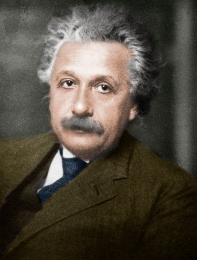 Albert Einstein, niemiecko-szwajcarsko-amerykański matematyk i fizyk. autorstwa Unbekannt