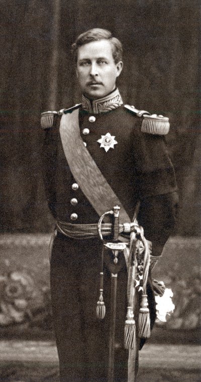 Albert I 1875-1934, król Belgów od 1909, w mundurze wojskowym autorstwa Unbekannt