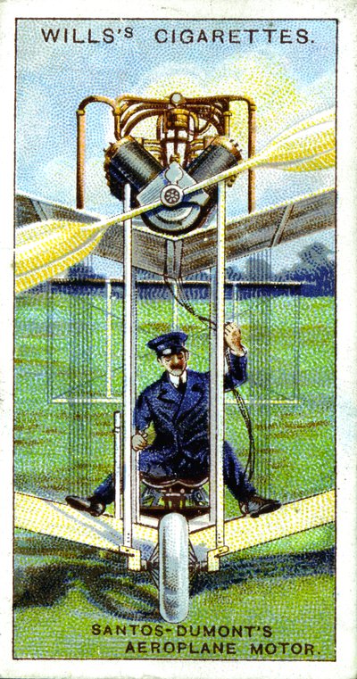 Alberto Santos-Dumont, brazylijski aeronauta, pierwszy zarejestrowany lot w Europie, 1906, 1915 autorstwa Unbekannt