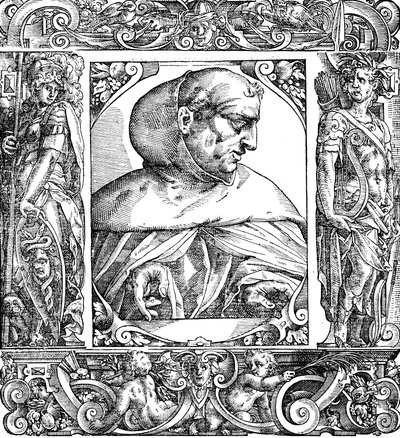 Albertus Magnus c1200-1280 dominikanin urodzony w Niemczech, XVI w. autorstwa Unbekannt