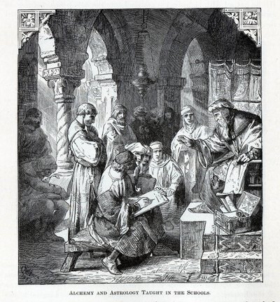 Alchemia i astrologia nauczane w szkołach, 1882 r autorstwa Unbekannt