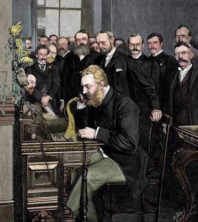 Alexander Graham Bell 1847-1922, amerykański wynalazca urodzony w Szkocji autorstwa Unbekannt