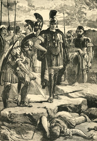 Aleksander i ciało Dariusza, 1890. autorstwa Unbekannt