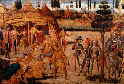 Aleksander Wielki odwiedza Dariusza, IV wiek pne, XV wiek autorstwa Unbekannt