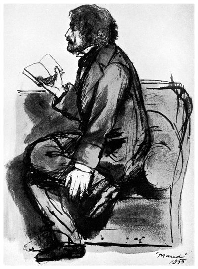 Alfred, Lord Tennyson, brytyjski poeta, 1855 1956 autorstwa Unbekannt