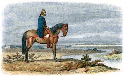Alfred Wielki 849-899, anglosaski król Wessex od 871, 885 1864 autorstwa Unbekannt