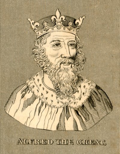 Alfred Wielki, c847-899, 1830. autorstwa Unbekannt