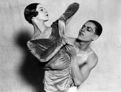 Alice Nikitina i Serge Lifar, rosyjscy tancerze baletowi, 1924 autorstwa Unbekannt