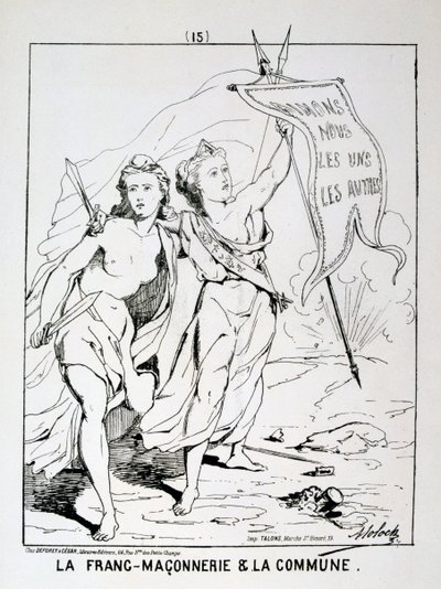 Alegoria Wolnomularstwa i Komuny, Komuna Paryska, 1871. autorstwa Unbekannt