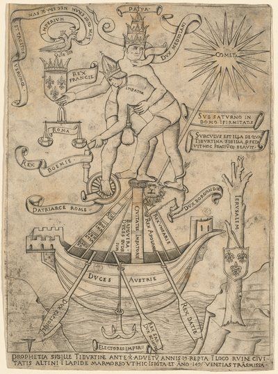 Alegoria cesarza i papieża, ok. 1930 r. 1495. autorstwa Unbekannt