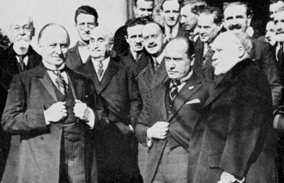 Przedstawiciele alianccy na konferencji w Lozannie, 1922 autorstwa Unbekannt