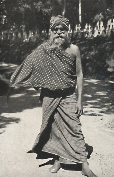 Stary syngaleski robotnik z Kandy, 1926 autorstwa Unbekannt