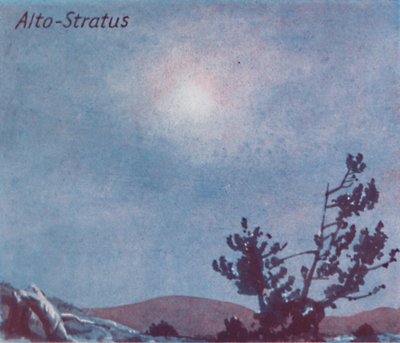 Alto-Stratus — Tuzin głównych form chmur na niebie, 1935 autorstwa Unbekannt