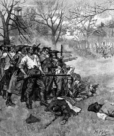 Amerykańska wojna o niepodległość, 1775, 1875 autorstwa Unbekannt