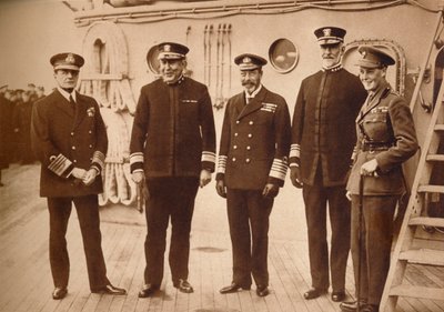 Admirałowie amerykańscy na wodzie z królem, 1918 1935 autorstwa Unbekannt