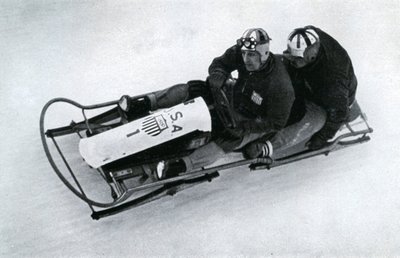 Amerykańska dwuosobowa drużyna bobslejowa, zimowe igrzyska olimpijskie w Niemczech, 1936 autorstwa Unbekannt