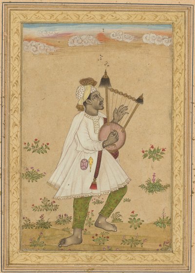 Afrykański lirarz prosty, Calligraphy verso, ok. 1930 r. 1640-1660. autorstwa Unbekannt