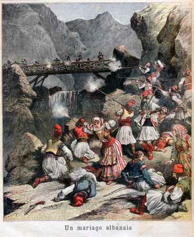 Albańskie małżeństwo, 1892 autorstwa Unbekannt