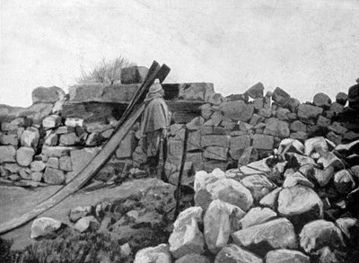 Algierski żołnierz na warcie, Artois, Francja, 1915 autorstwa Unbekannt