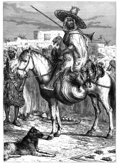 Arabski kupiec w Tlemcen, Algieria, ok. 1890 r. autorstwa Unbekannt