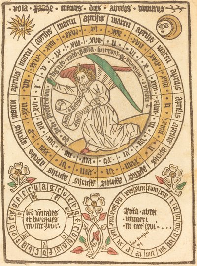 Kalendarz wielkanocny rozpoczynający się od roku 1466, 1466. autorstwa Unbekannt