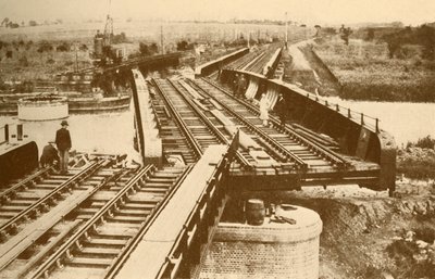 Elektrycznie sterowany most obrotowy w Beccles, niedaleko Yarmouth London i North Eastern Railway autorstwa Unbekannt