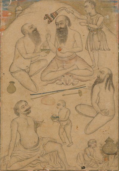 Obozowisko joginów, ca. 1660. autorstwa Unbekannt