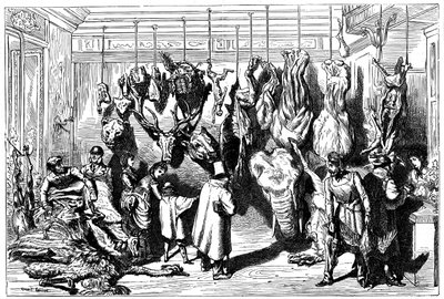 Angielscy rzeźnicy, Boulevard Haussmann, Paryż, 1871 autorstwa Unbekannt