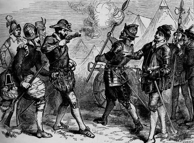 Incydent w oblężeniu Leith, 1548-1560, c1880 autorstwa Unbekannt