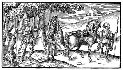Irlandzki wódz i jego pomocnicy, 1581, 1893 autorstwa Unbekannt