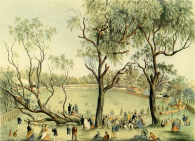 „XI Anglii przeciwko XXII Wiktorii w Melbourne, 1864”, 1947. autorstwa Unbekannt